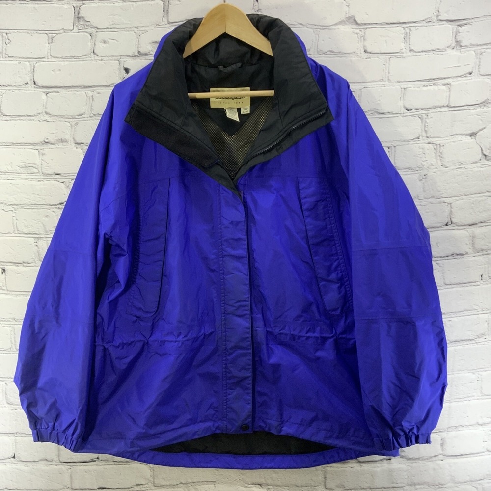 Eddie Bauer Jacket Mens‎ Sz XL Blue Water Resistent